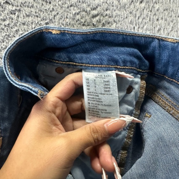 American Eagle Outfitters Favorite Jeans Womens 0 Blue Denim Boyfriend Stretch - Picture 6 of 12